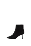 Steve Madden Suede Ankle Boots With Medium Heel In Black