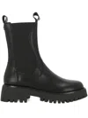 Steve Madden Disclose Ankle Boots In Black Leat