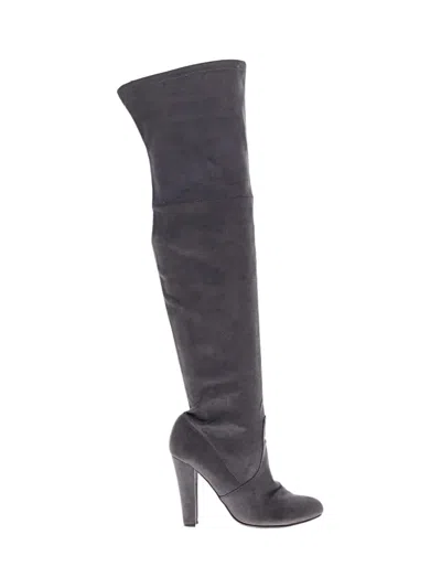 Pre-owned Steve Madden Boots In Gray