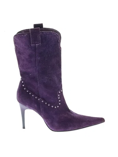 Pre-owned Steve Madden Boots In Purple