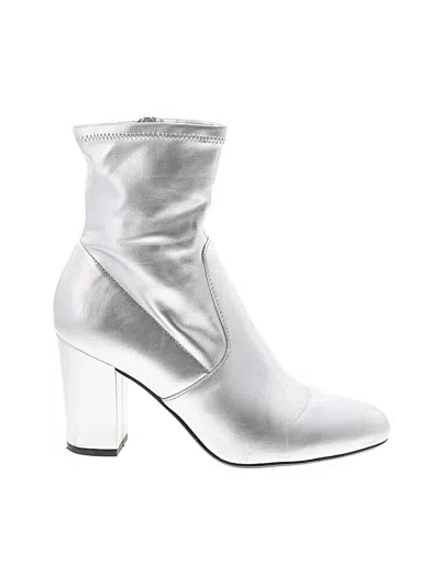 Pre-owned Steve Madden Boots In Silver