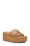 Steve Madden Brandy Platform Wedge Slide Sandal In Multi