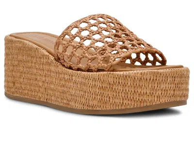 Steve Madden Brandy Platform Wedge Slide Sandal In Multi