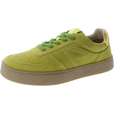 Steve Madden Brayan Womens Suede Lace-up Casual And Fashion Sneakers In Green