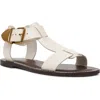 Steve Madden Brazinn Gladiator Sandal In Bone Leather