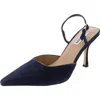 Steve Madden Brecki Womens Embossed Slide In Blue