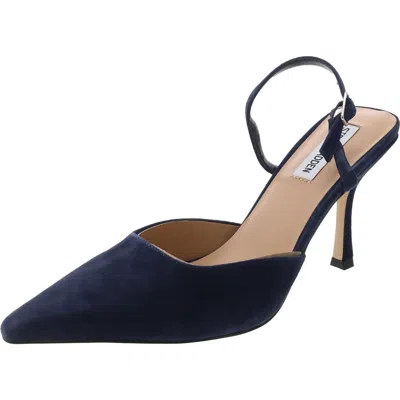 Steve Madden Brecki Womens Embossed Slide In Blue