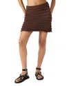 Steve Madden Bria Crocheted Skirt In Brown