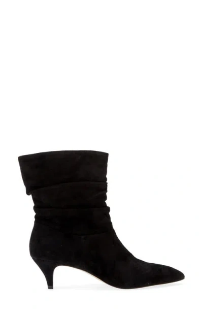 Steve Madden Brinwood Slouchy Bootie In Black Sued