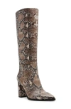 Steve Madden Brittan Knee High Boot In Snake