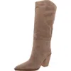 Steve Madden Bronty Womens Suede Pull On Knee-high Boots In Brown