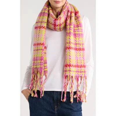 Steve Madden Brushed Twill Scarf In Pink