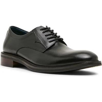 Steve Madden Buckner Leather Plain Toe Derby In Black