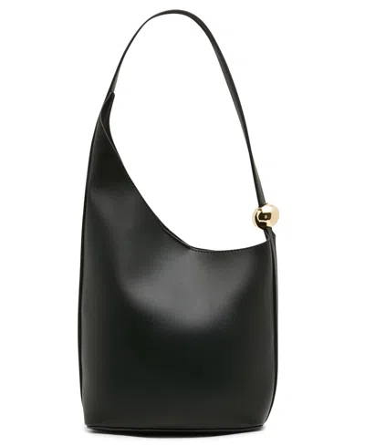 Steve Madden Bvalara Asymmetrical Small Shoulder Handbag In Black