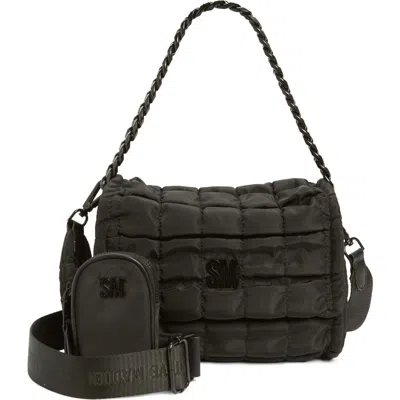 Steve Madden Bylon Quilted Crossbody Bag In Black