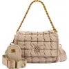 Steve Madden Bylon Quilted Crossbody Bag In Timeless Taupe