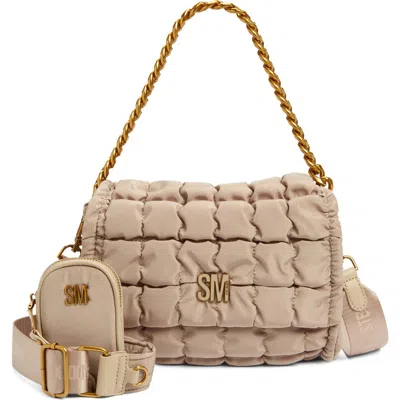 Steve Madden Bylon Quilted Crossbody Bag In Timeless Taupe