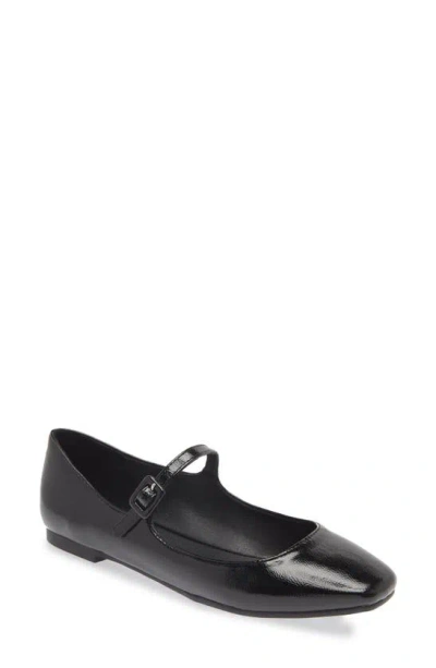 Steve Madden Caddie Mary Jane Flat In Black Patent