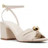 Steve Madden Caden Ankle Strap Sandal In Neutral
