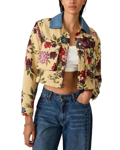 Steve Madden Caelan Cropped Jacket In Yellow