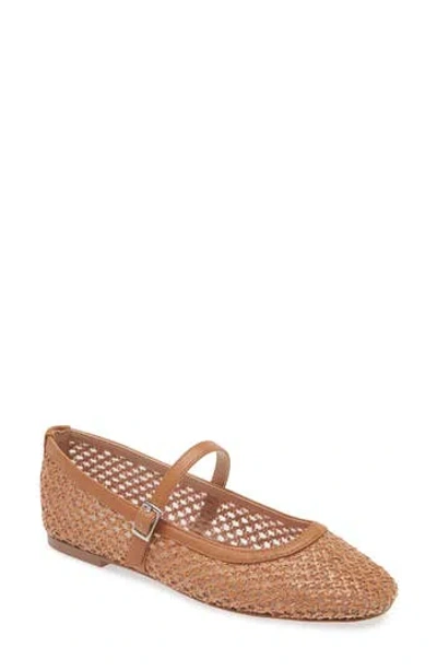 Steve Madden Caeli Mary Jane Flat In Tan