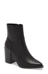 Steve Madden Calabria Boots Women's Us 9.5 Black Leather Ankle Bootie Zpo3399