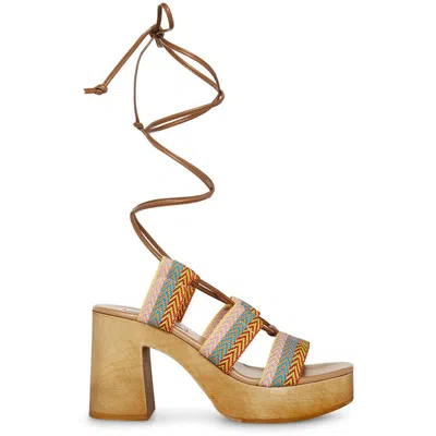 Steve Madden Callista Womens Lace-up Woven In Multi