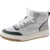 Steve Madden Calypso Womens Mixed Media High-top Casual And Fashion Sneakers In Multi