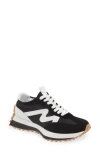 Steve Madden Campo Sneaker In Black/whte