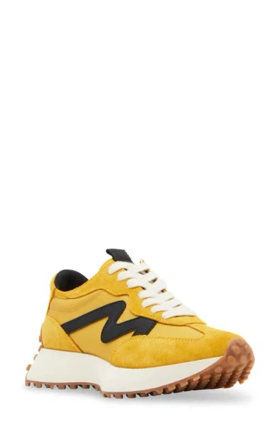 Steve Madden Campo Sneaker In Mustard