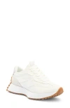 Steve Madden Women's Campo Retro Lace-up Jogger Sneakers In White