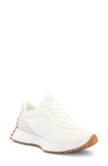 Steve Madden Women's Campo Retro Lace-up Jogger Sneakers In White