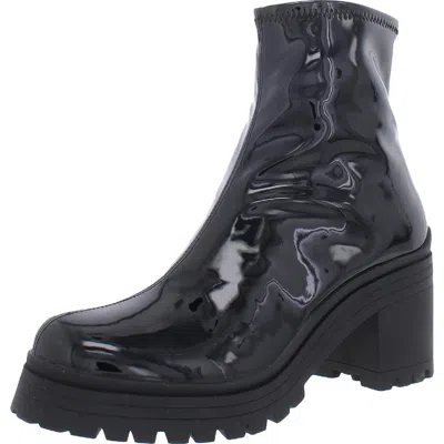 Steve Madden Cantor Womens Padded Insole Man Made Ankle Boots In Black