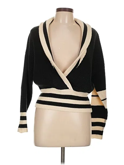 Pre-owned Steve Madden Cardigan Sweater In Black