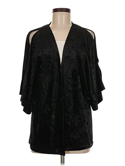 Pre-owned Steve Madden Cardigan Sweater In Black