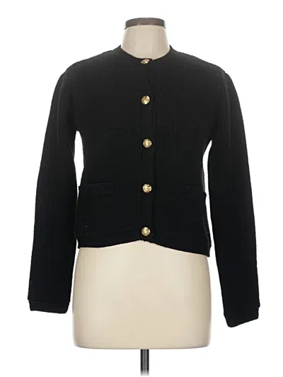 Pre-owned Steve Madden Cardigan Sweater In Black