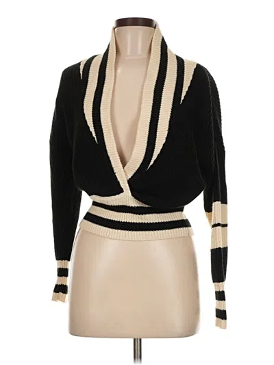 Pre-owned Steve Madden Cardigan Sweater In Black