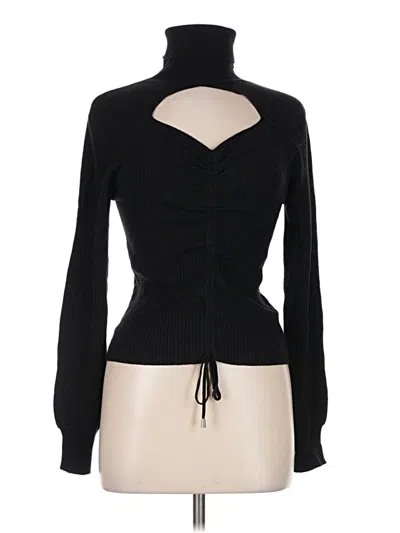 Pre-owned Steve Madden Cardigan Sweater In Black