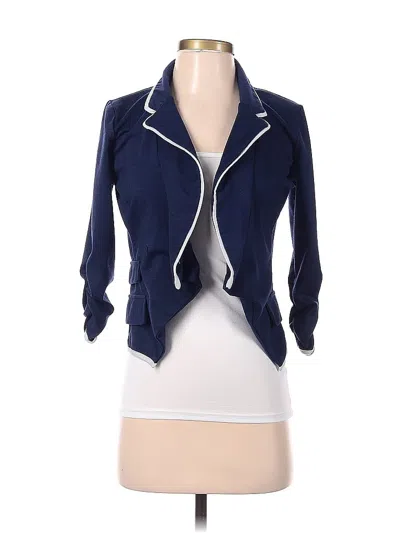 Pre-owned Steve Madden Cardigan Sweater In Blue