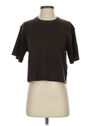 Pre-owned Steve Madden Cardigan Sweater In Brown