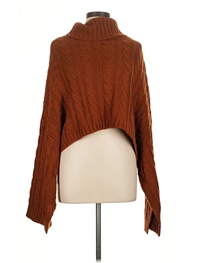 Pre-owned Steve Madden Cardigan Sweater In Brown