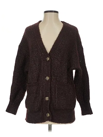 Pre-owned Steve Madden Cardigan Sweater In Brown