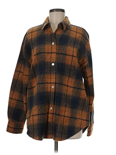 Pre-owned Steve Madden Cardigan Sweater In Brown