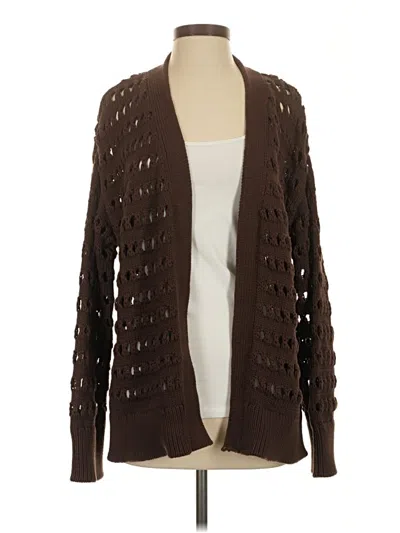 Pre-owned Steve Madden Cardigan Sweater In Brown
