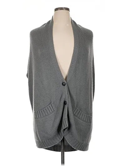 Pre-owned Steve Madden Cardigan Sweater In Gray