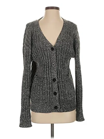 Pre-owned Steve Madden Cardigan Sweater In Gray