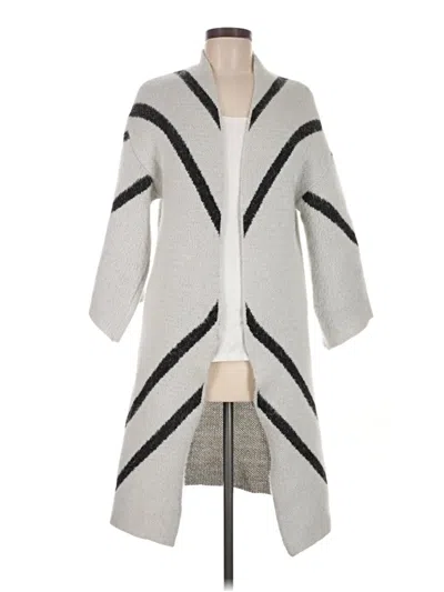 Pre-owned Steve Madden Cardigan Sweater In Gray