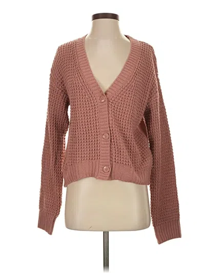 Pre-owned Steve Madden Cardigan Sweater In Pink