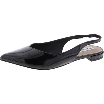 Steve Madden Care Womens Patent Pointed Toe Slingbacks