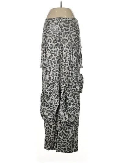 Pre-owned Steve Madden Cargo Pants In Gray